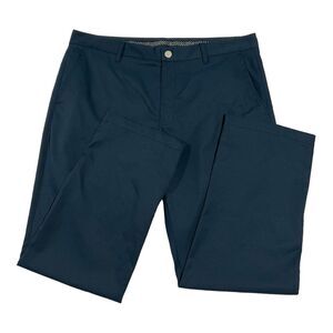 Bonobos Golf Pants Men's 38X30 Navy Straight Leg Ankle Zip Performance 13932‎